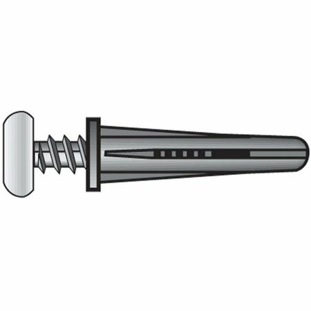 ACEDS 10-12 Plastic Anchor with Screw Zinc, 40PK 1611771